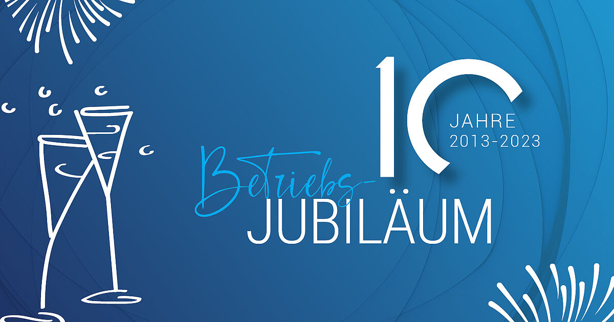 Herzlichen Glückwunsch zum 10jährigen Betriebsjubiläum! Airgroup